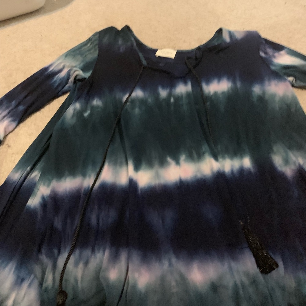 New tie dye. Navy, green white